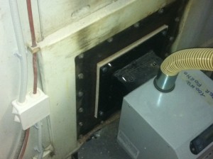 Καυστήρας πέλλετ ADGREEN 100 KW σε φούρνο