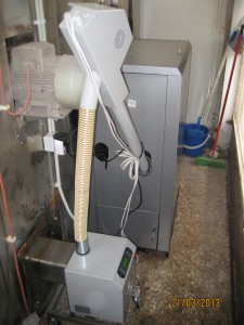 Καυστήρας πέλλετ ADGREEN OVEN σε φούρνο στην Πελασγία