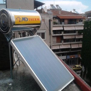 Ηλιακός θερμοσίφωνας 120 λίτρων στην Κατερίνη (Δήμητρα Βαρούτα)