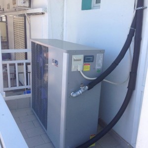 Αντλία θερμότητας σε ξενοδοχείο στην Παραλία Κατερίνης για ζεστά νερά χρήσης και θέρμανση (Ζέφυρος)