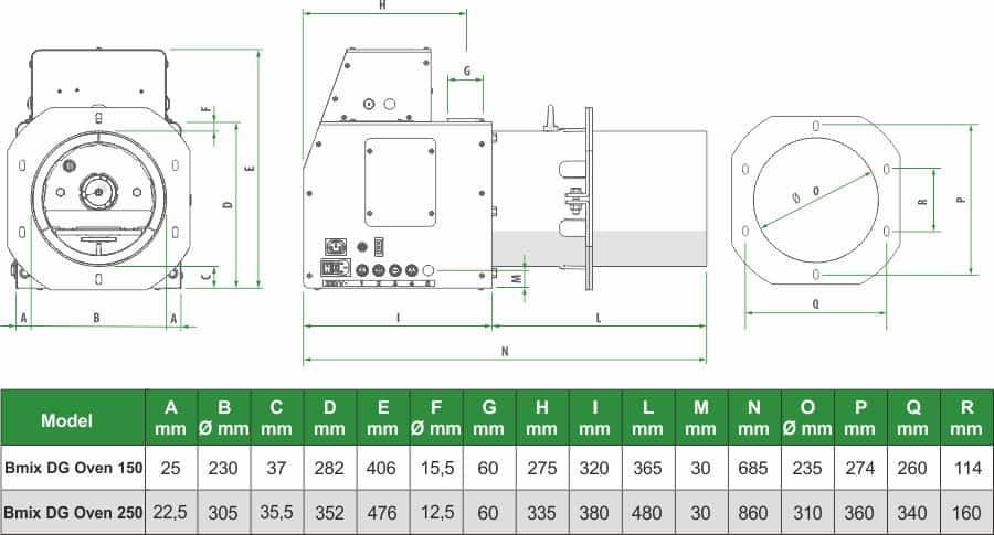 τεχνικα χαρακτιριστηκα καυστηρων bmix 35-90kw