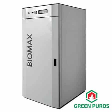 Λέβητας πελλετ BIOMAX 22 & 35KW αυτόματου καθαρισμού και εξαγωγής της στάχτης