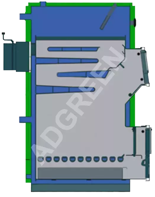 Ολοκληρωμένη λύση για λεβητοστάσιο με λέβητα πελλετ και ξύλου ADGREEN για θέρμανση και ζεστά νερά χρήσης (PELLETS & ΒΙΟΜΑΖΑ).